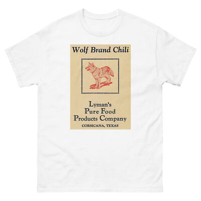 Lyman's Pure Food Wolf Brand Chili Unisex Vintage T-Shirt