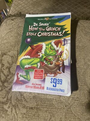 How The Grinch Stole Christmas VHS Tape  New Sealed
