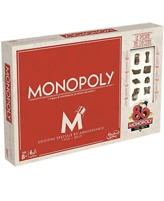 Hasbro Monopoly B0622103 - Monopoly, 80th Birthday, Mehrfarbig