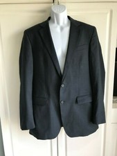 Pre-Owned Men's Kenneth Cole Blazer Size 42L Blue with Lighter Lines