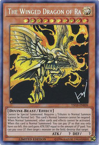 遊戯王 THE WINGED DRAGON OF RA The Winged Dragon Of Ra - TN19-EN009 - Prismatic Secret Rare
