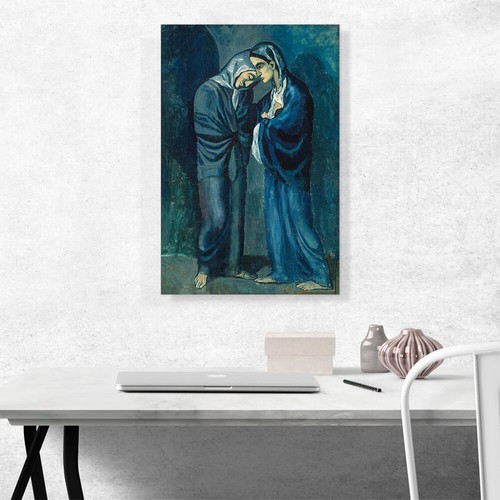ARTCANVAS Two Sisters - The Meeting 1902 Canvas Art Print by Pablo Picasso - Picture 2 of 11