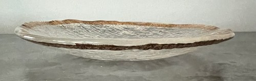 IVV “Glacier” Glass 10k Gold Rimmed 10” Plate, Italy, NEW (other) - Picture 4 of 7
