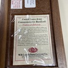 CASE XX #15031 U S ARMY COMMEMORATIVE RUSSLOCK SMOOTH NATURAL BONE WOOD BOX#127 — photo 5