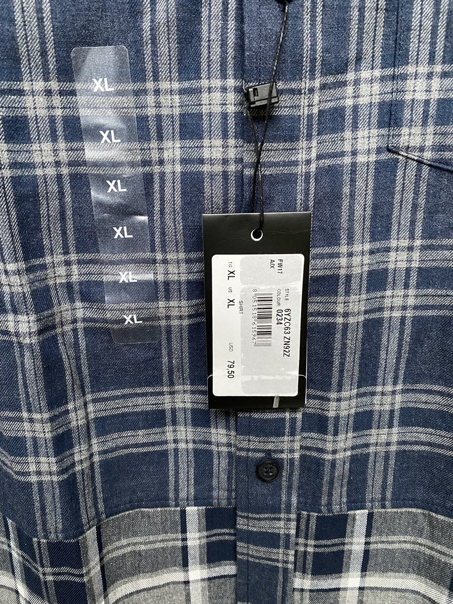 ハヤト様ご確認用 A/X Armani Exchange Plaid Flannel Long Sleeve Shirt Size L