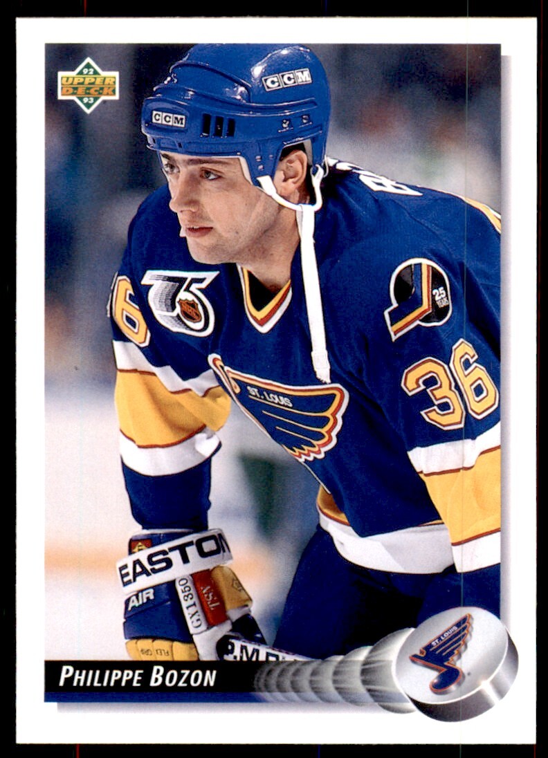 Philippe Bozon 1992-93 Upper Deck #283B St. Louis Blues
