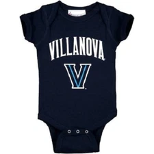 NCAA Villanova Wildcats Silk Screen Short Sleeve Creeper by 2 Feet Ahead