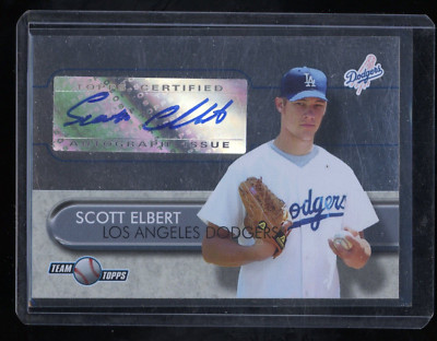 2005 Team Topps Scott Elbert Auto Card # TT-SE Los Angeles Dodgers