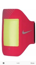 Nike Women E1 Prime Performance Arm Band iPhone 4 4S Pink Force Silver