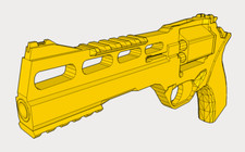 Harley Quinn Revolver Replica - Suicide Squad 2016 Movie Prop - Rhino 60DS