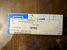 FOXBORO  FAN FOLD CHART PAPER FACTORY NEW FOR54440-GTX OR GC# 00211961