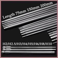 Magnetic Head Allen Drill Bit Set Lengthen Electric Screwdriver Bit 75mm~200mm