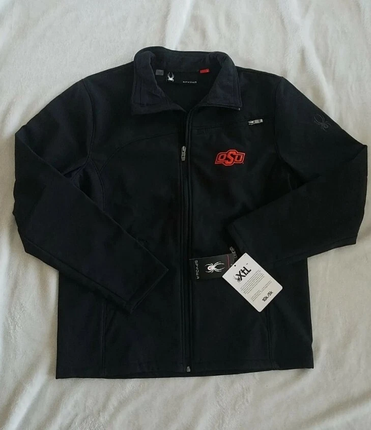 OSU Oklahoma State Spyder Waterproof Insulated Jacket Black Men Large New W/Tags