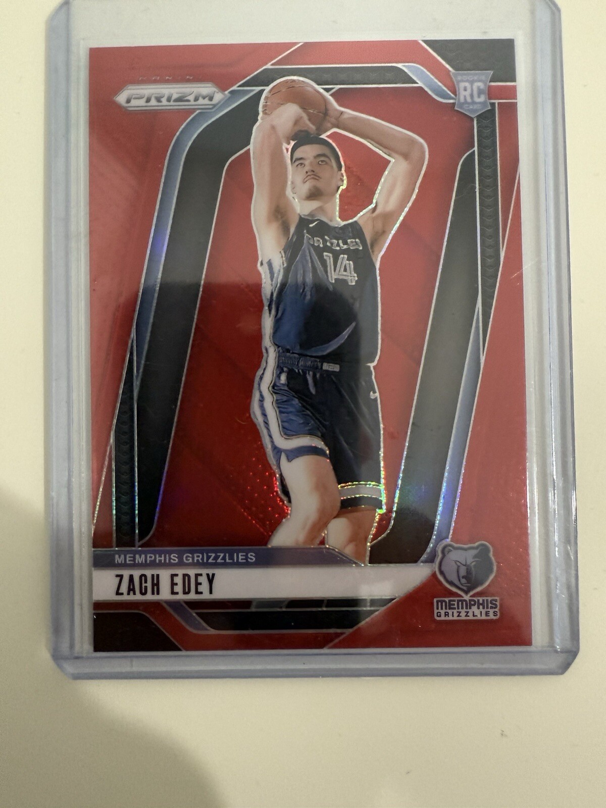 🔥2024-25 Panini Prizm Basketball ZACH EDEY RC #249 🔥🔥True RED /299 Rookie🔥🔥