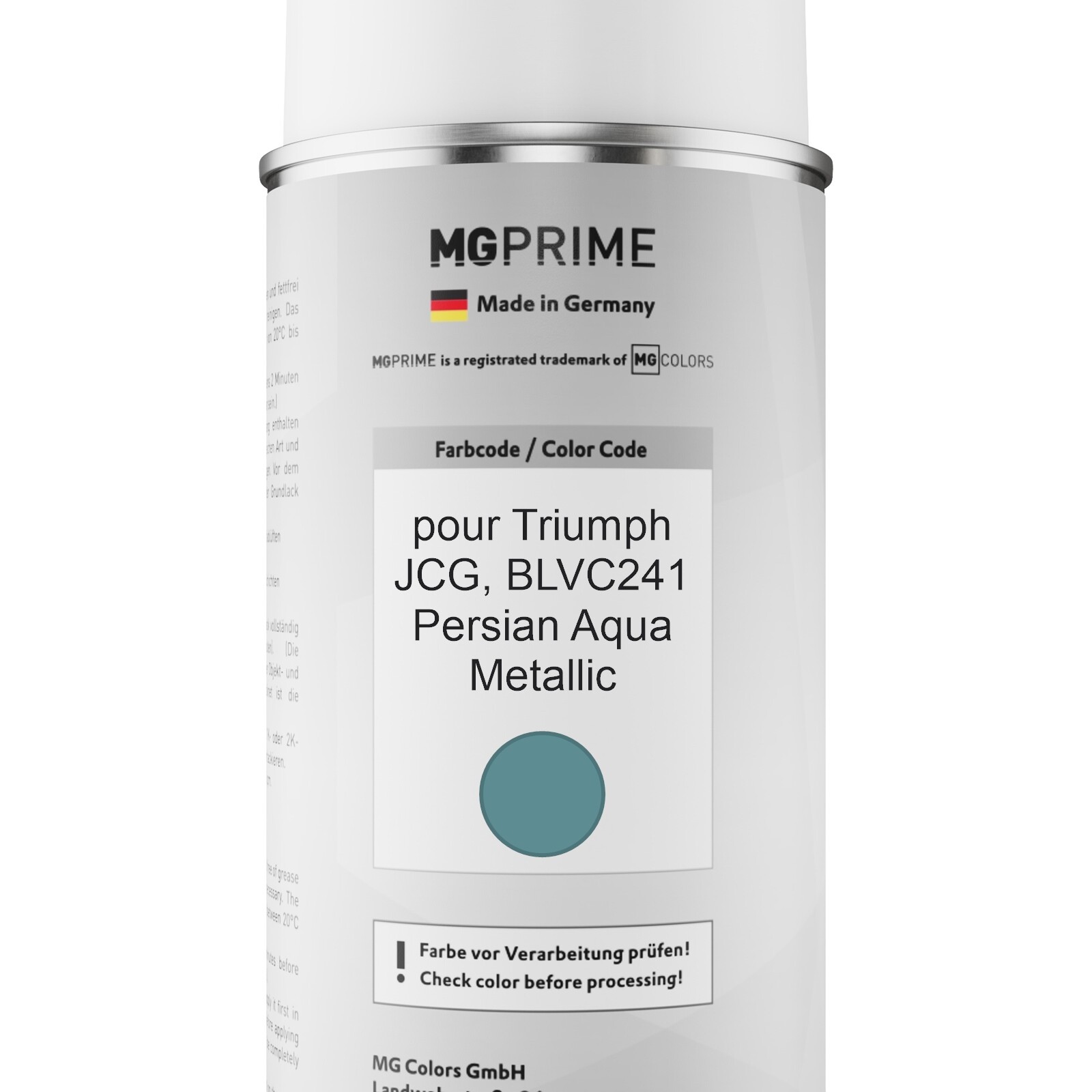 MG PRIME Peinture Voiture Bombes Aérosols Pour MG JBH Wedgwood Blue 2 Metallic/Kim Blue Mica Peinture De Base Vernis Clair Aérosol 400ml