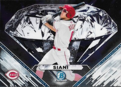 #ad 2020 Bowman Draft Applied Pressure #AP MS Mike Siani Cincinnati Reds $1.79