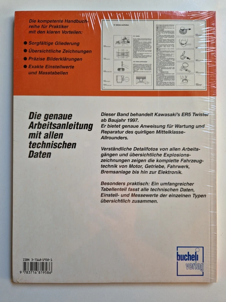 Repair Manual 5215 Kawasaki ER-5 ER5 ER500 Twister Twins From 1997 Bucheli - Image 2 of 2