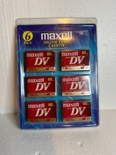 NEW Sealed Maxell Digital Video Cassette 6 pack Mini DV 60min DV 60SP