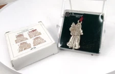 Longaberger 1991 Commemorative Santa Kriss Kringle Hanging Tie On Ornament NOS