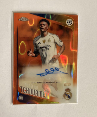 Topps Chrome UEFA Club Competitions 2025/26 Real Madrid 5 Karten Autogramm Lot