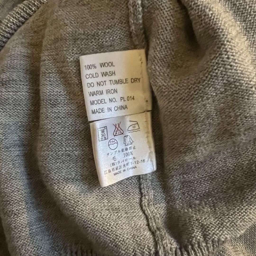 Autentica maglia Yves Saint Laurent manica lunga lana colore grigio taglia L donna