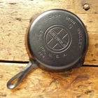 Vintage GRISWOLD Cast Iron SKILLET Frying Pan # 5 LARGE BLOCK LOGO - Ironspoon