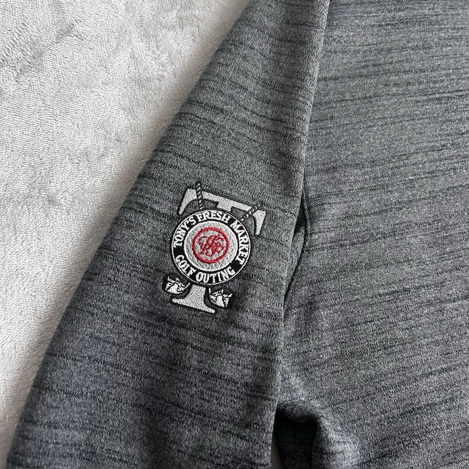 Camisa Nike Para Hombre XL Gris Colección Tiger Woods Golf Snap Manga Larga Rendimiento Foto 3 de 4