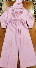 Justice Small Small 7/8 Girls Pink Hooded Sweatshirt Pants