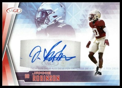 2022 SAGE #SPA-JR Jammie Robinson Sneak Peek Autographs Red