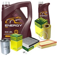 Mann Inspektionspaket 6L Mannol Energy 5W-30 FüR Volvo V70 II 2.4 D5 XC70 Cross