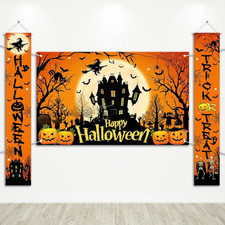 Halloween Decorations Trick or Treat Door Banners