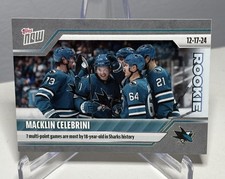 2024-24 Topps Now Sticker Macklin Celebrini Rookie #65