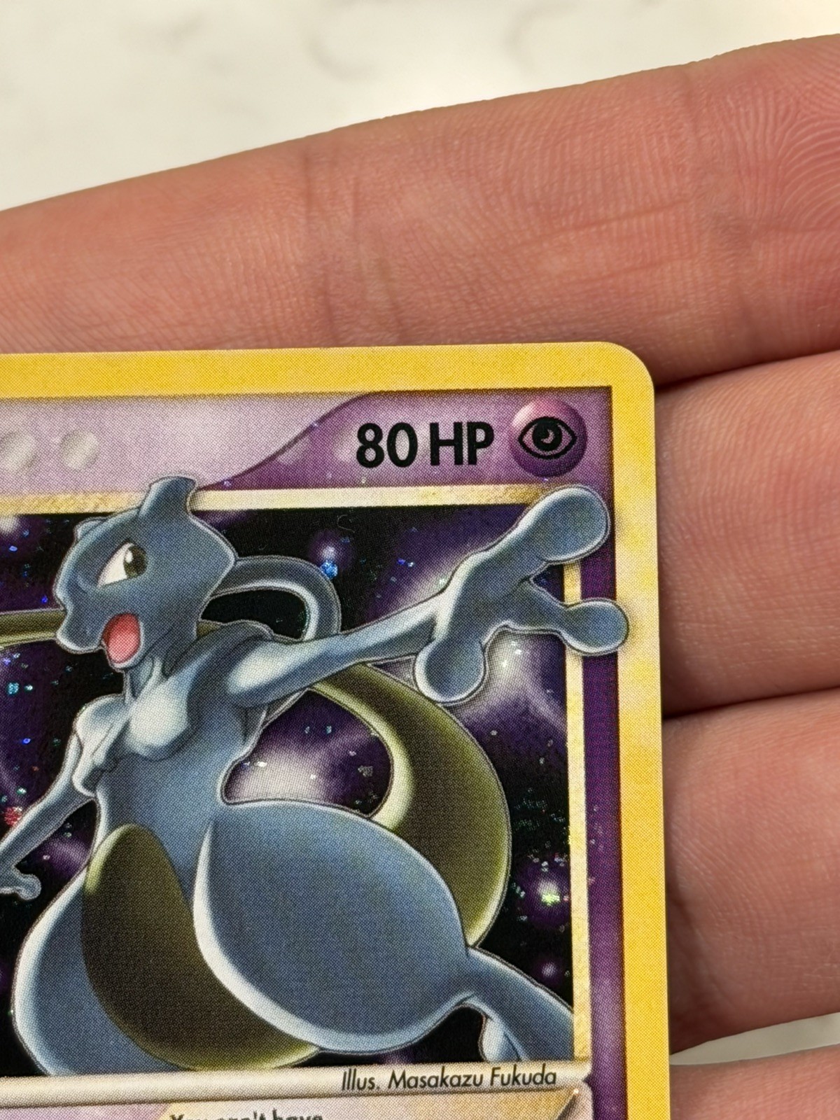 Mewtwo Gold Star Holon Phantoms Ultra Rare Holo Card #103/110 SWIRL🌀🌀 view 8