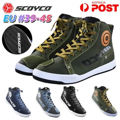 SCOYCO Motorcycle Boots Breathable Motorbike Shoes Adventure Touring Ride Sports