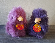 Steiff Duckling Plush Lot of 2 w/squeaker Purple  Lilac Mini