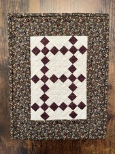 Purple Nine Patch Mini Quilt
