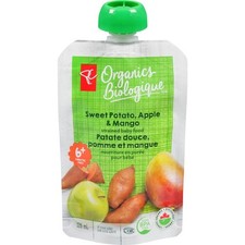 4-Pack PC Organics Sweet Potato, Apple, and Mango Strained Organic Baby Food