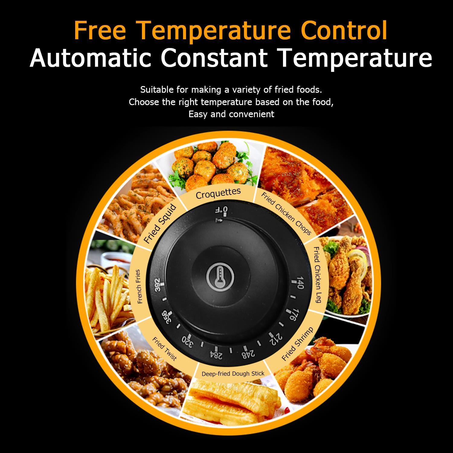 5000W Electric Deep Fryer Dual Tank 12L Home Commercial Restaurant Fry Basket US