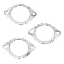 3PCS 2 Bolt Car Exhaust Flange Gasket High Temp Resistant Replacement Standard