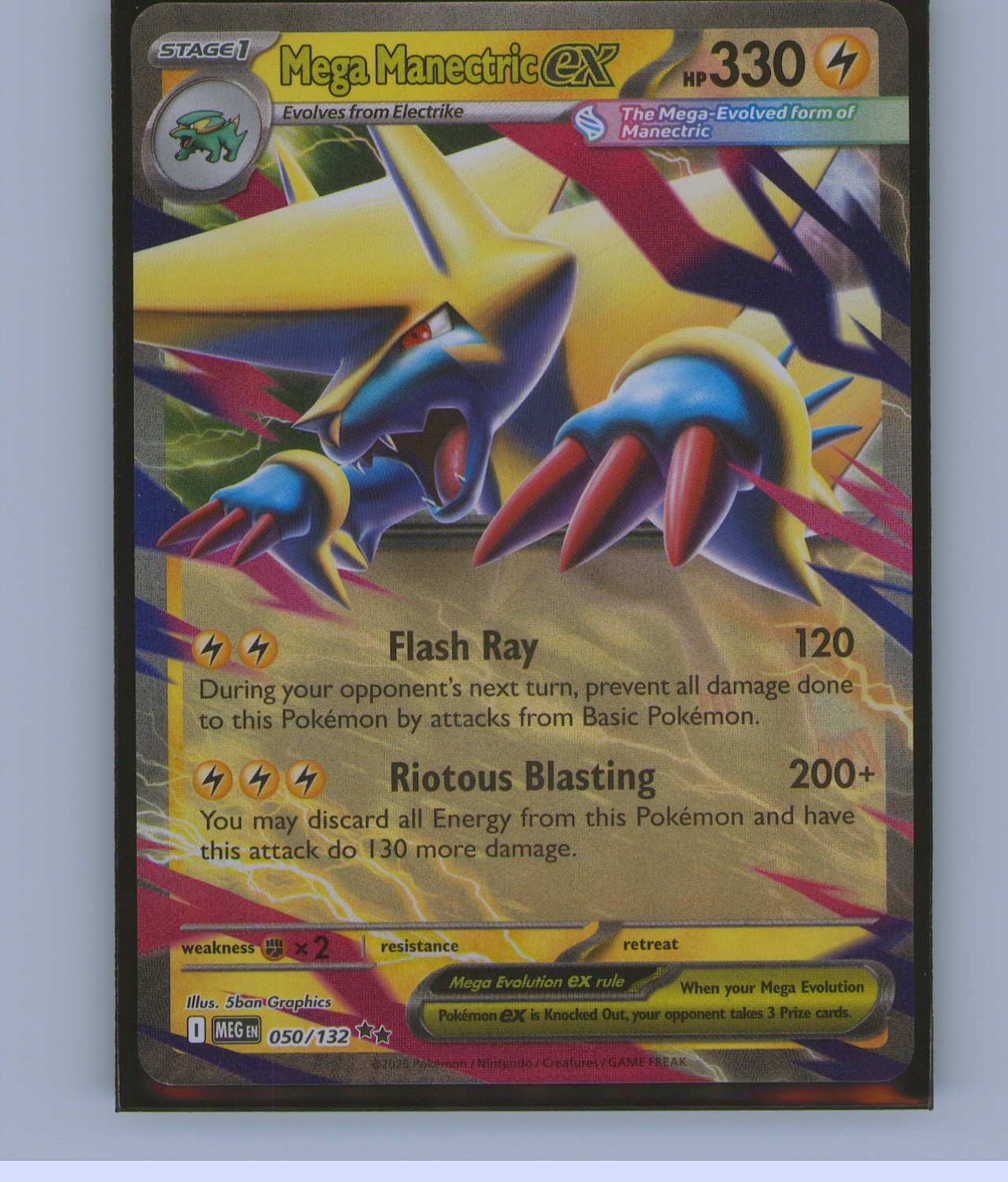 ME01: Mega Evolution #050/132 Mega Manectric ex
