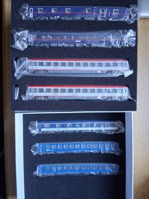 L.S. Models 97023N Personenw. Set Nachtzug ÖBB Nightjet/CD NJ408/458 Ep.VI 7-tlg