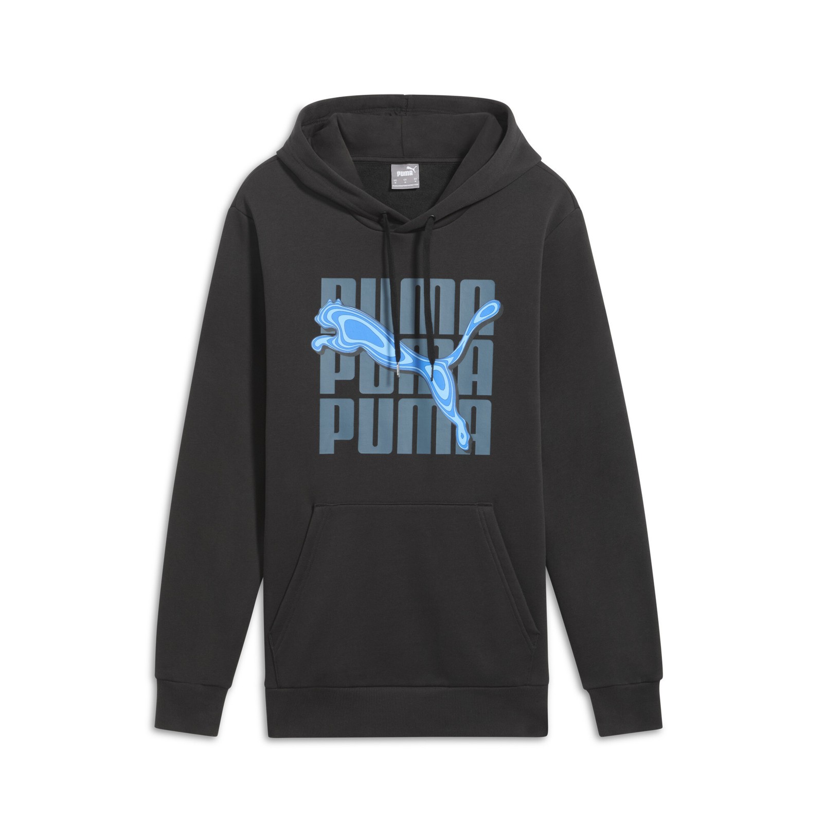 PUMA Illusion Graphic Pullover Hoodie Mens Black Casual Outerwear 68443101 4390₽