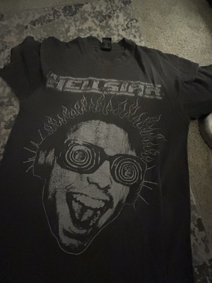 Hellstar Graphic T-Shirt Grey, Size Medium