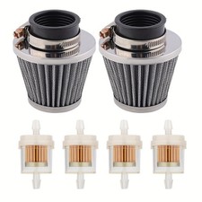 2 pk 35mm Air Filters 4pk Fuel Filters for 50cc 110cc 125cc ATV XR50 Scooter