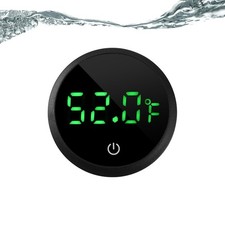 Digital Aquarium Thermometer LED Display  1 F w/ Spare Battery