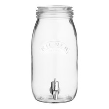 Kilner 3 Litre Round Drinks Water Dispenser Party Jar With Glass Lid and Box