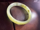 Jade bangle 59mm inside uncertified rounded inside polished nice ping cool touch — photo 1