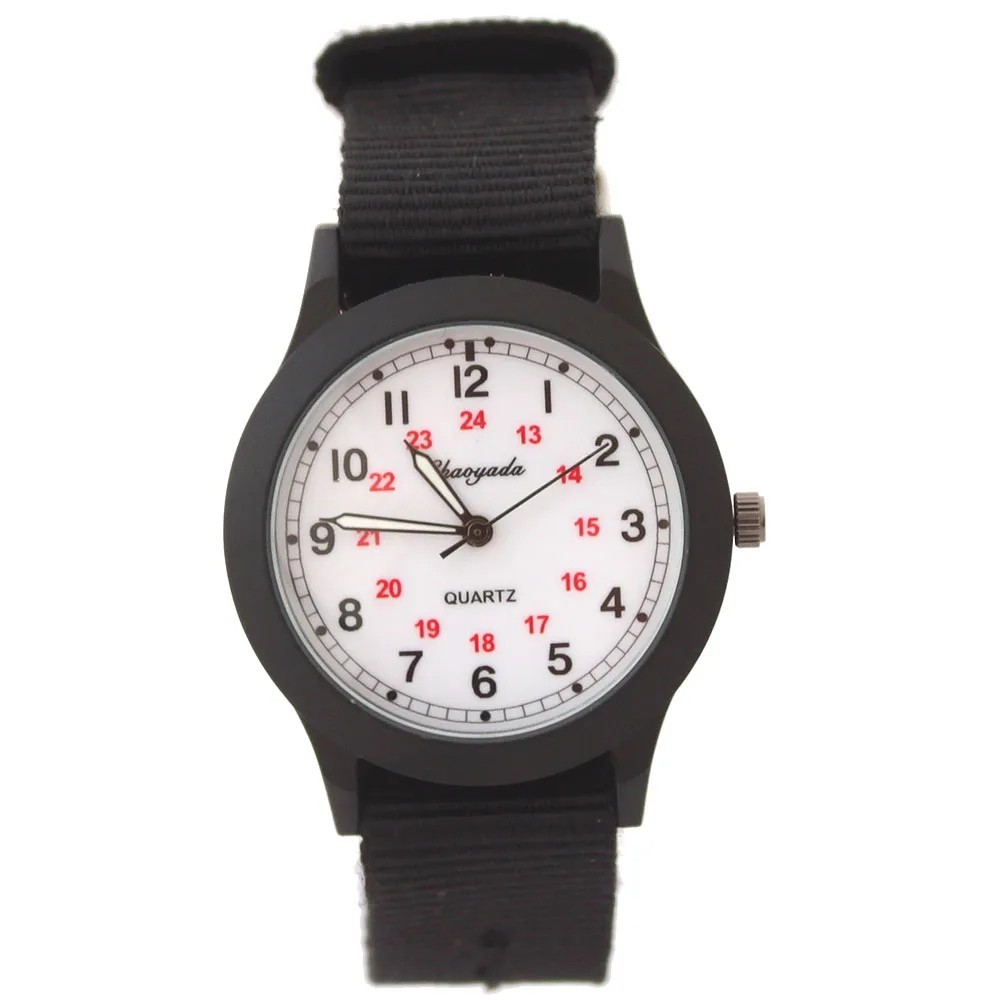 New Arrival Kids Nylon Strap Watch Cute Birthday & Christmas Gift for Boys Girls