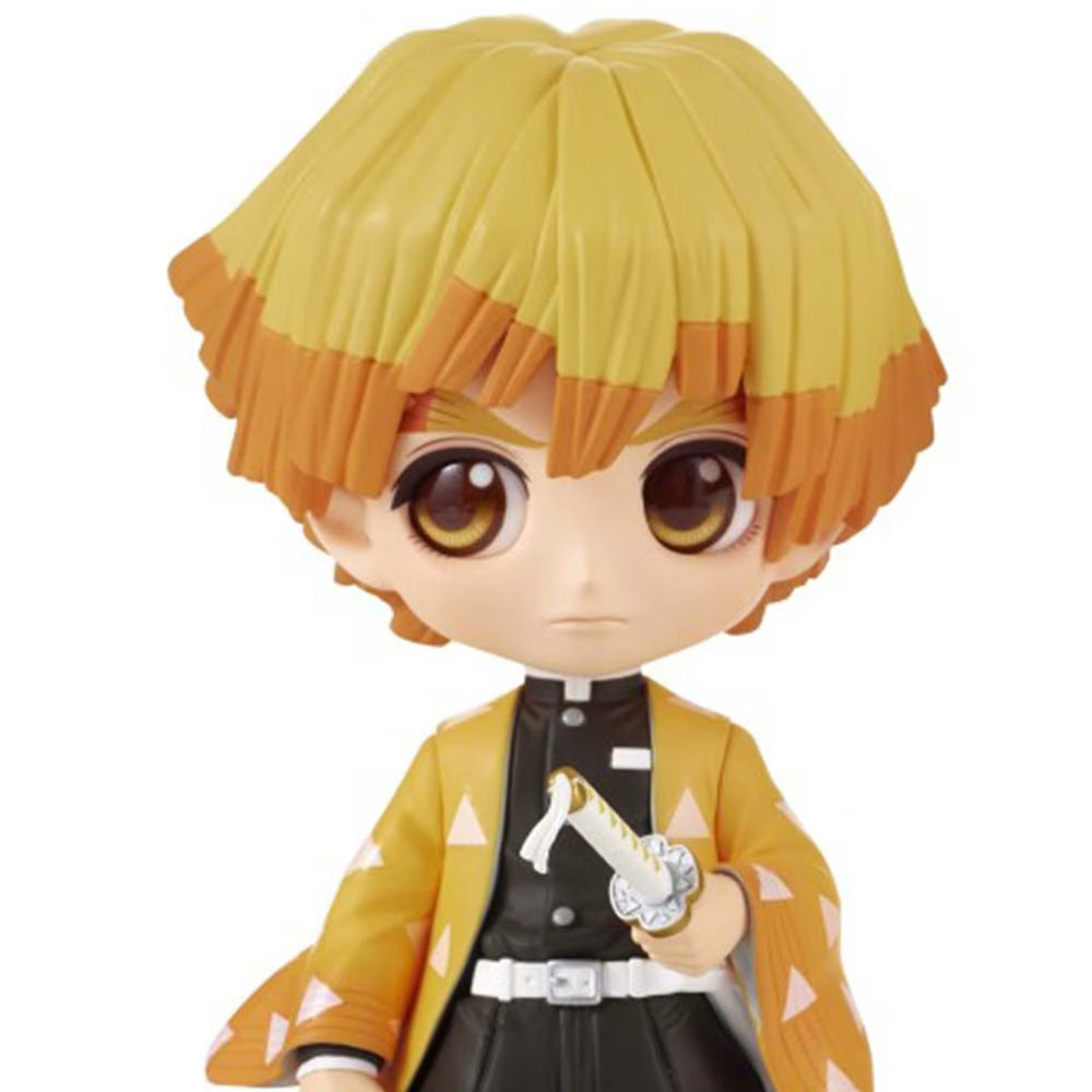 Figurine Zenitsu Agatsuma Q Posket Demon Slayer pour décoration de bureau manga