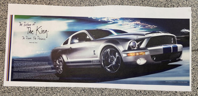 Shelby GT-500 KR  Canvas Print,  34 X 13 Inches - unframed